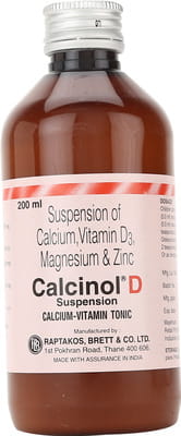Calcinol D Bottle Of 200ml Suspension