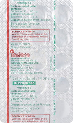 Glychek 80mg Strip Of 15 Tablets