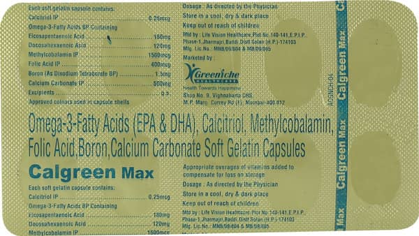 Calgreen Max Strip Of 10 Capsules