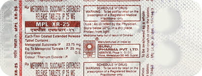 Mpl Xr 25 Strip Of 10 Tablets