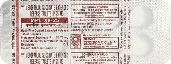 Mpl Xr 25 Strip Of 10 Tablets