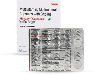 हेन्ज़ोविट 10 कैप्सूल्स की स्ट्रिप