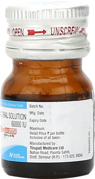 D3 Rich 60k Nano Bottle Of 5ml Oral Solution