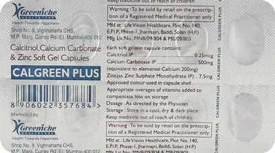 Calgreen Plus Strip Of 10 Capsules