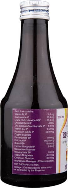 Rp Sap Bottle Of 200Ml Syrup