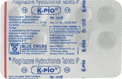 K Pio 15mg Strip Of 15 Tablets