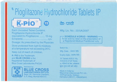 K Pio 15mg Strip Of 15 Tablets