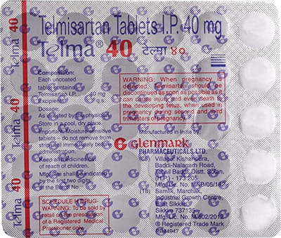 Telma 40mg Strip Of 30 Tablets