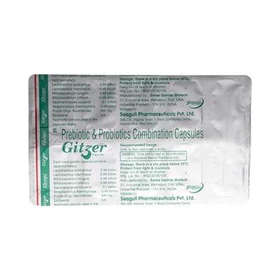 Gitzer Strip Of 10 Capsules