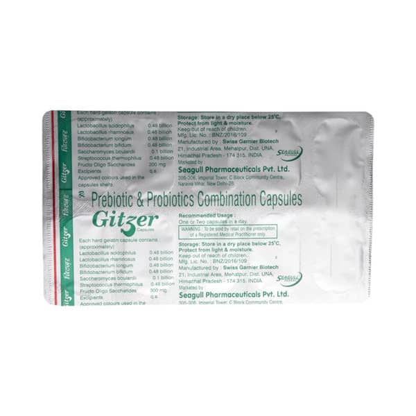 Gitzer Strip Of 10 Capsules