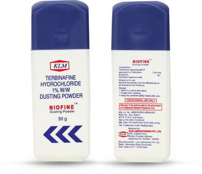 Niofine Bottle Of 50gm Dusting Powder