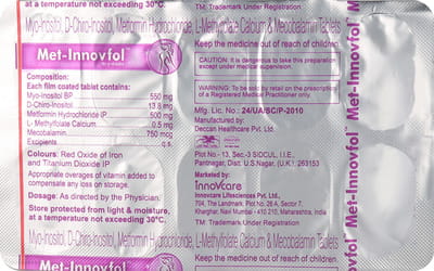 Met Innovfol Strip Of 10 Tablets