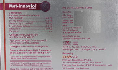 Met Innovfol Strip Of 10 Tablets