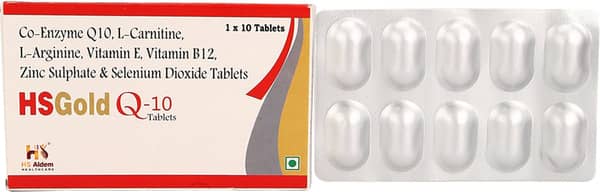 Hsgold Q10 Strip Of 10 Tablets