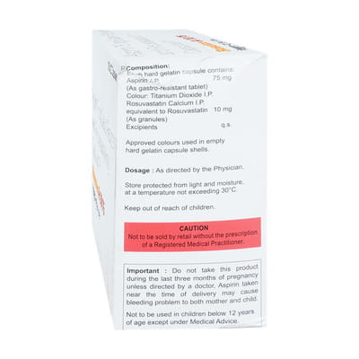 Rosutor-A 10/75 Strip Of 10 Capsules