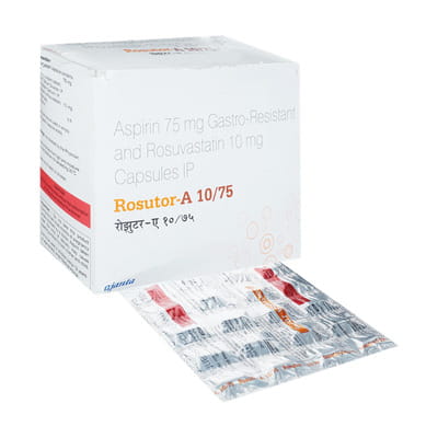 Rosutor-A 10/75 Strip Of 10 Capsules