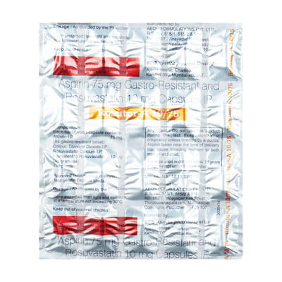 Rosutor-A 10/75 Strip Of 10 Capsules
