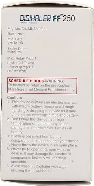 Digihaler Ff 250mcg Box Of 120md Metered Dose Inhaler