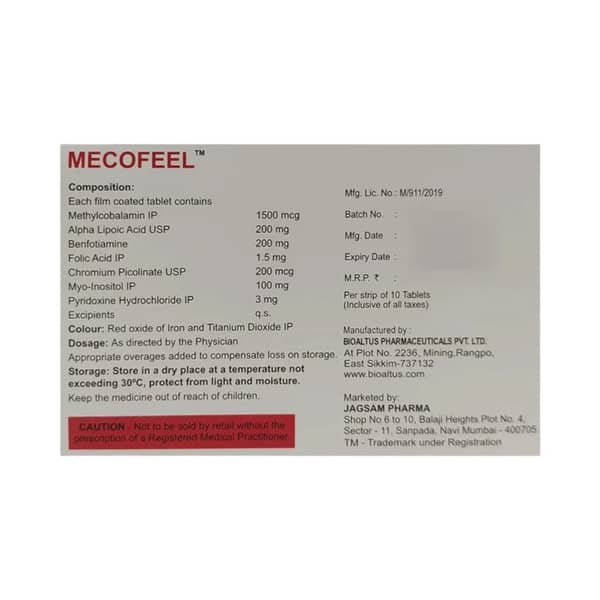 Mecofeel Strip Of 10 Capsules
