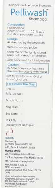 Pelliwash Shampoo 100ml