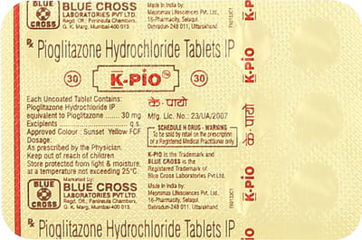 K Pio 30mg Strip Of 15 Tablets
