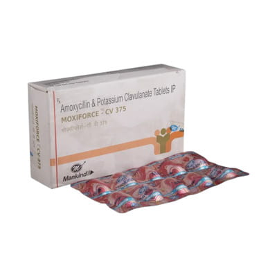 Moxiforce Cv 375mg Strip Of 10 Tablets