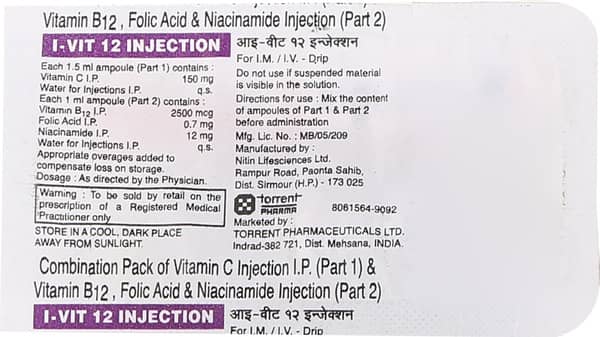 I Vit 12 Combipack Ampoule Of 1 Injection