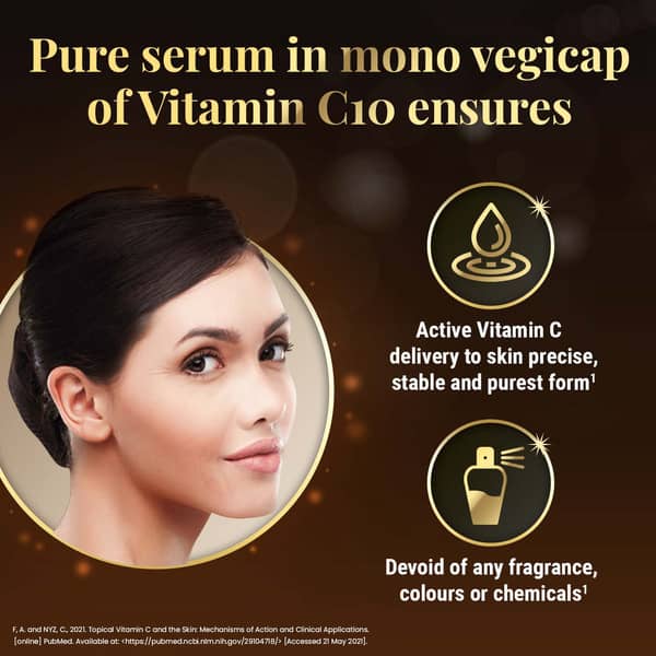 Revibra C10 Pure & Bioactive Vitamin C Cream Reduces Melanin Production Controls Photoaging 28 No'S