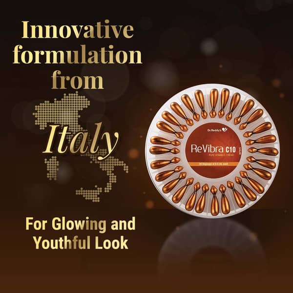 Revibra C10 Pure & Bioactive Vitamin C Cream Reduces Melanin Production Controls Photoaging 28 No'S