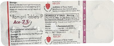 Ace 2.5mg Strip Of 10 Tablets