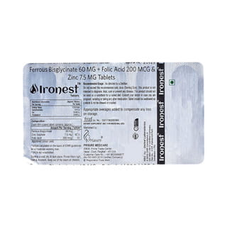 Ironest Strip Of 10 Tablets