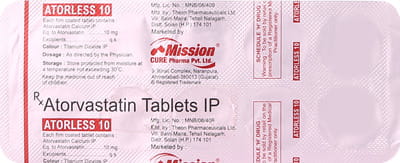 Atorless 10mg Strip Of 10 Tablets