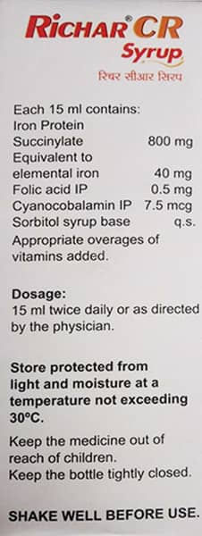 Richar Cr Bottle Of 150ml Syrup