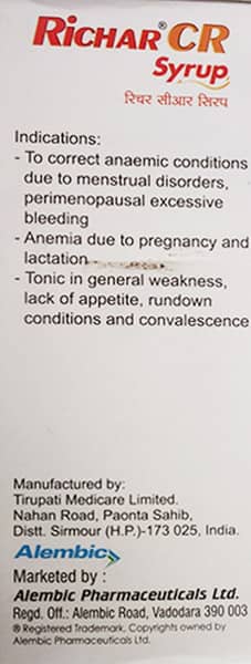 Richar Cr Bottle Of 150ml Syrup