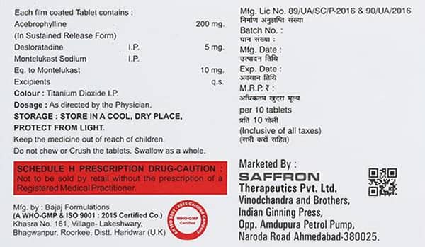 Ventocore Dl Strip Of 10 Tablets