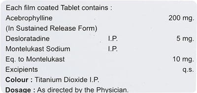 Ventocore Dl Strip Of 10 Tablets