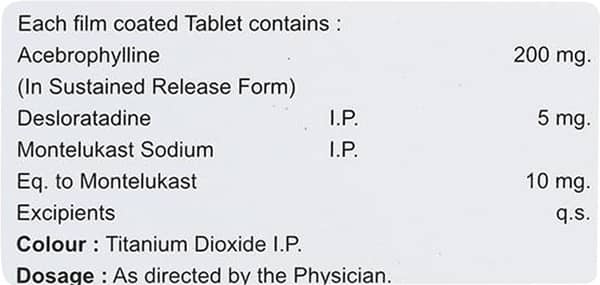 Ventocore Dl Strip Of 10 Tablets