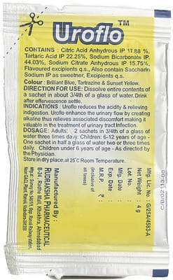 Uroflo Lemon Flavour Sugar Free Granules 4gm