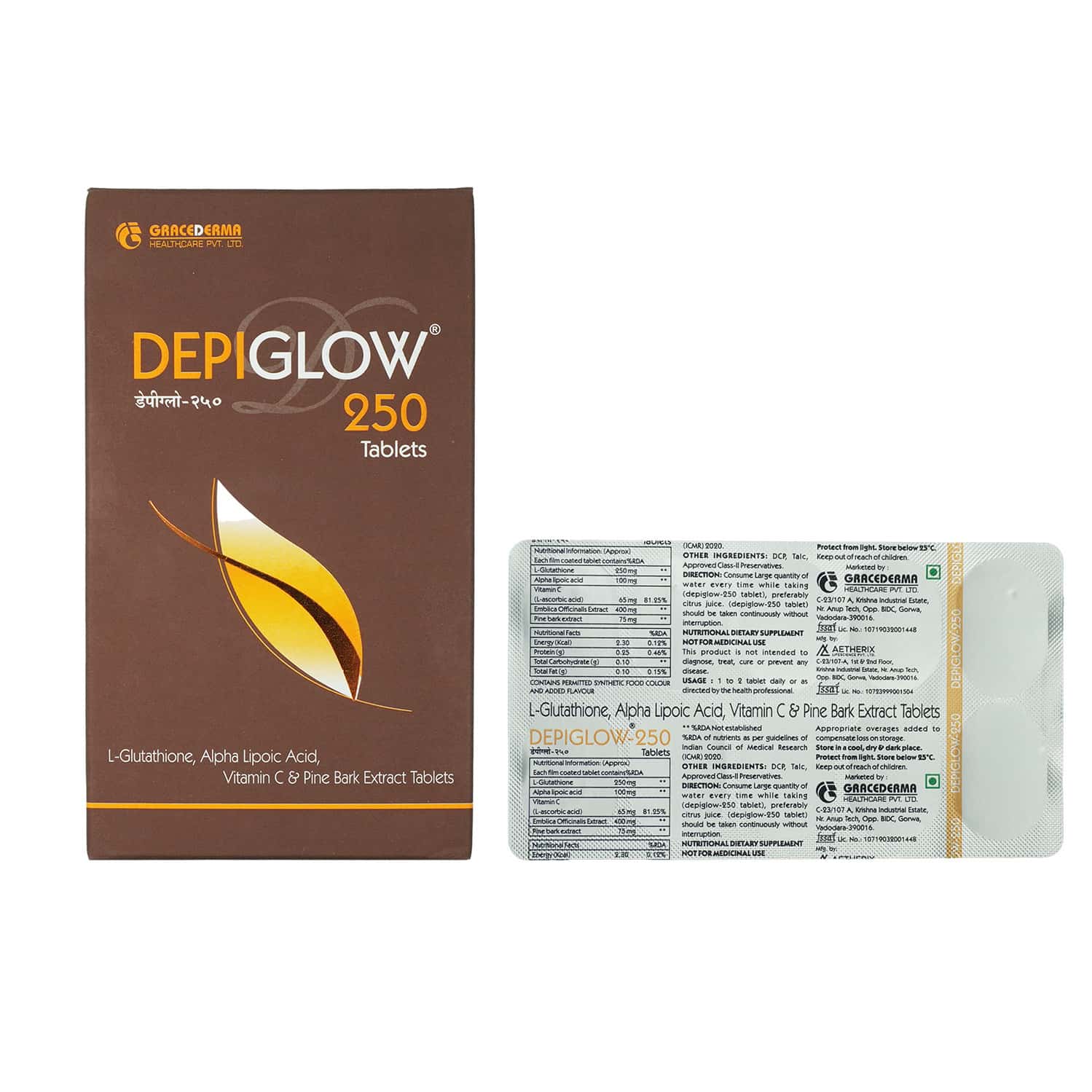 depiglow glutathione Depiglow 250 Strip Of 10 Tablets: Uses, Side Effects, Price & Dosage