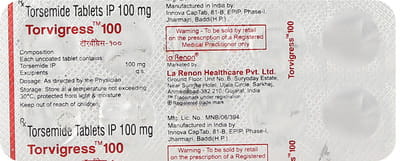 Torvigress 100mg Strip Of 10 Tablets