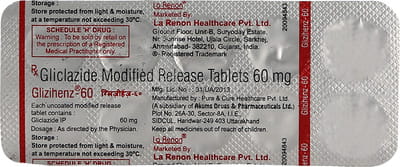 Glizihenz 60 Strip Of 10 Tablets