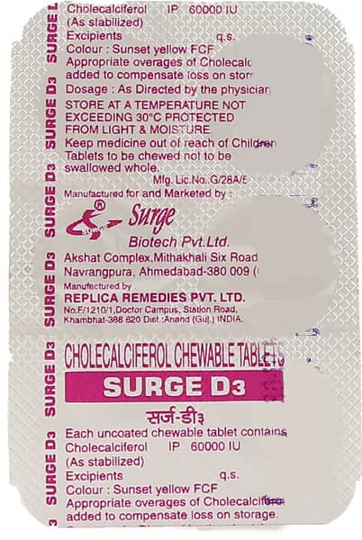 Surge-D3 Chewable Tablet