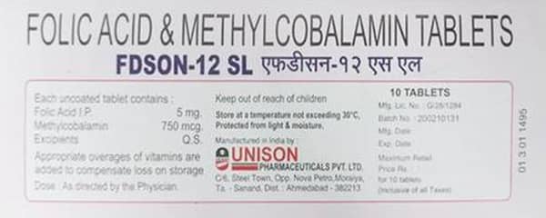 Fdson 12 Sl Strip Of 10 Tablets