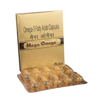 Mega Omega Strip Of 10 Capsules