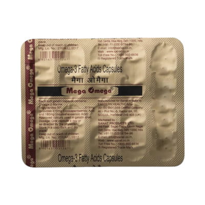 Mega Omega Strip Of 10 Capsules