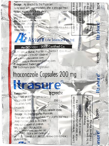 Itrasure 200 Strip Of 4 Capsules