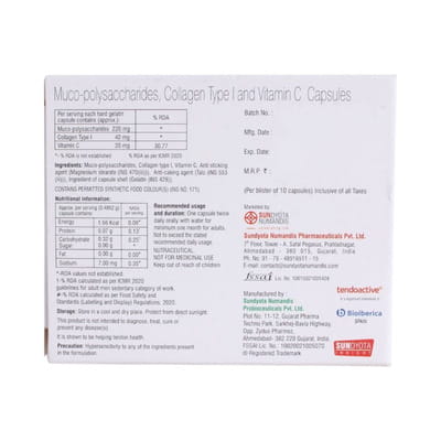 Tendowell Strip Of 10 Capsules