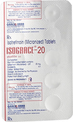 Isograce 20 Strip Of 10 Tablets