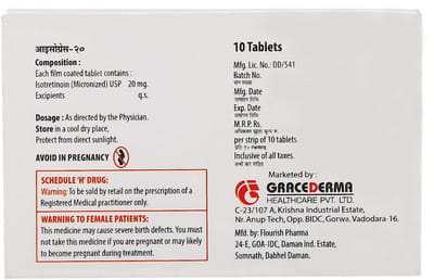 Isograce 20 Strip Of 10 Tablets