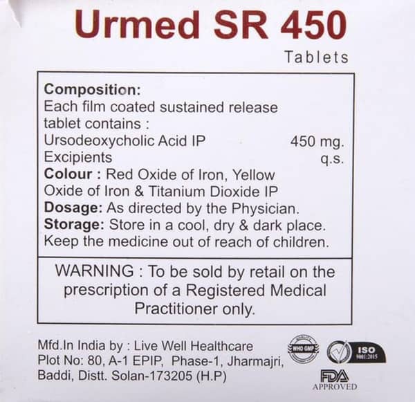 Urmed Sr 450Mg Strip Of 10 Tablets
